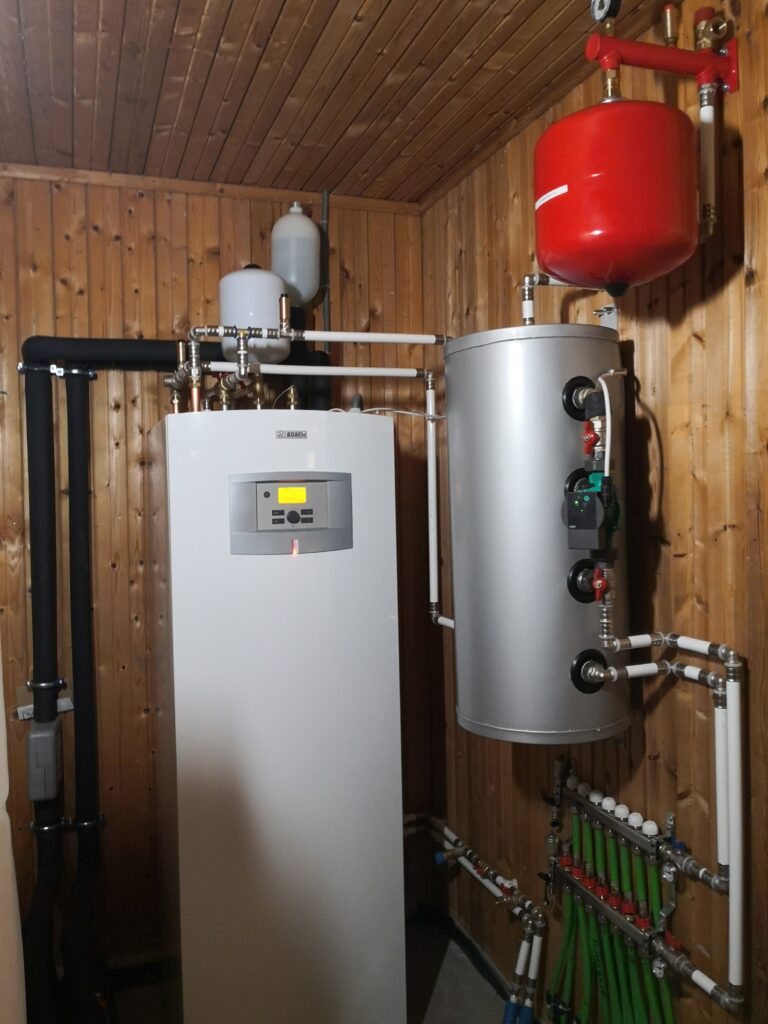 Veekütte süsteemi komponentide paigaldus